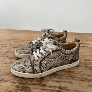 Christian Louboutin snake Louis junior sneaker